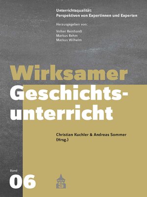 cover image of Wirksamer Geschichtsunterricht